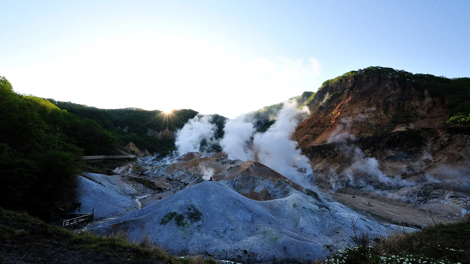 Noboribetsu Onsen and the volcanic Hell Valley landscape