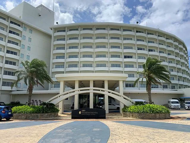 ANA InterContinental Manza Beach Resort main entrance