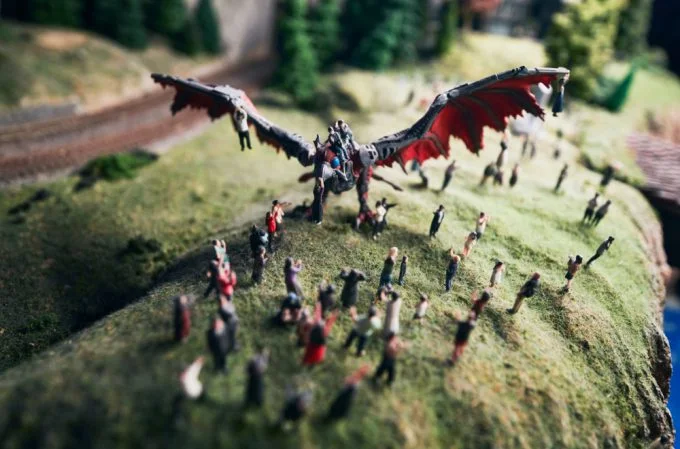SMALL WORLDS Tokyo Global Village miniature dragon village and steampunk city