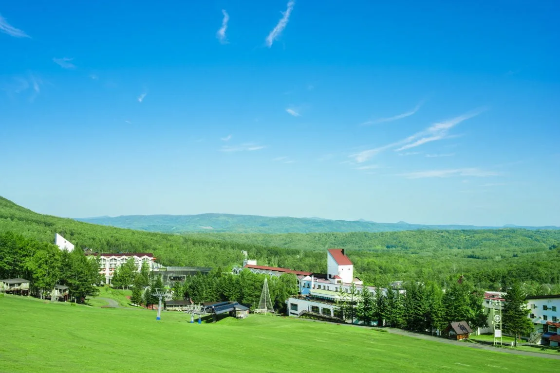Rusutsu Resort Hotel and Convention in winter for an overnight ski block