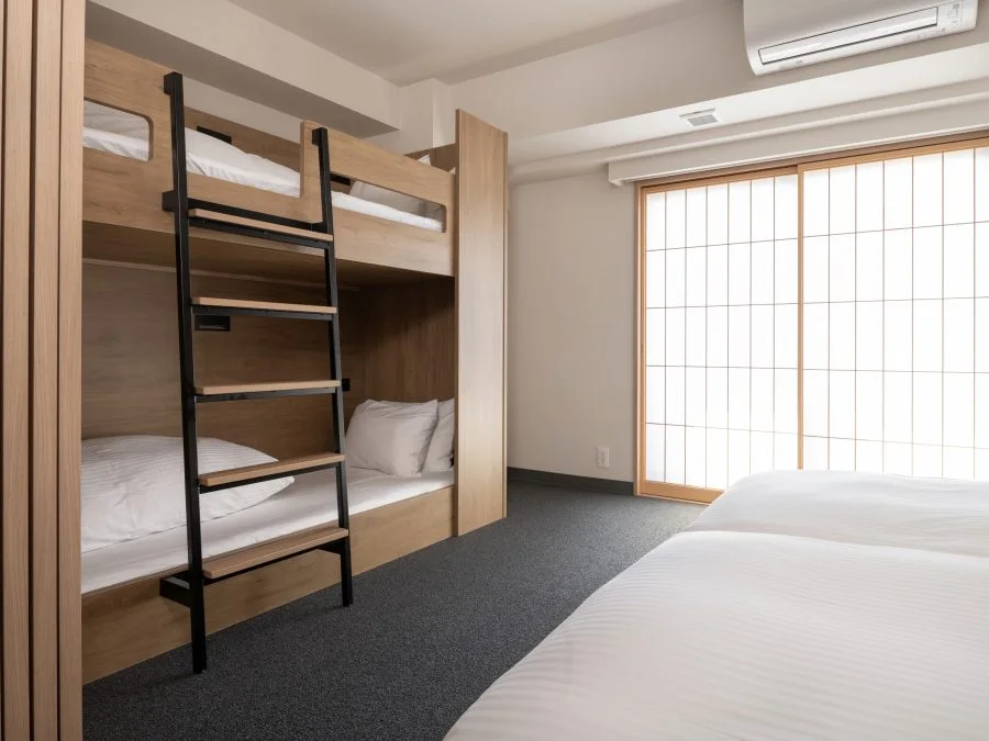MIMARU Osaka Shinsaibashi Central bunk-bed room for four friends