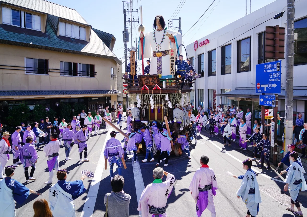 Sawara autumn festival float near Sawara Station