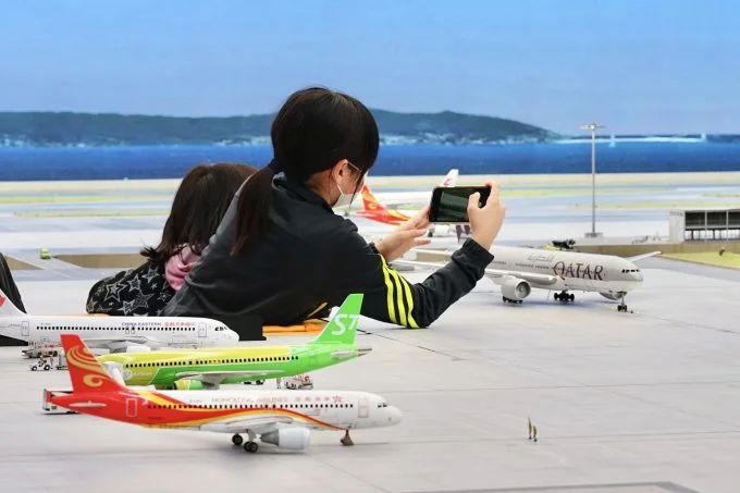 SMALL WORLDS Tokyo Kansai International Airport miniature runway and terminal