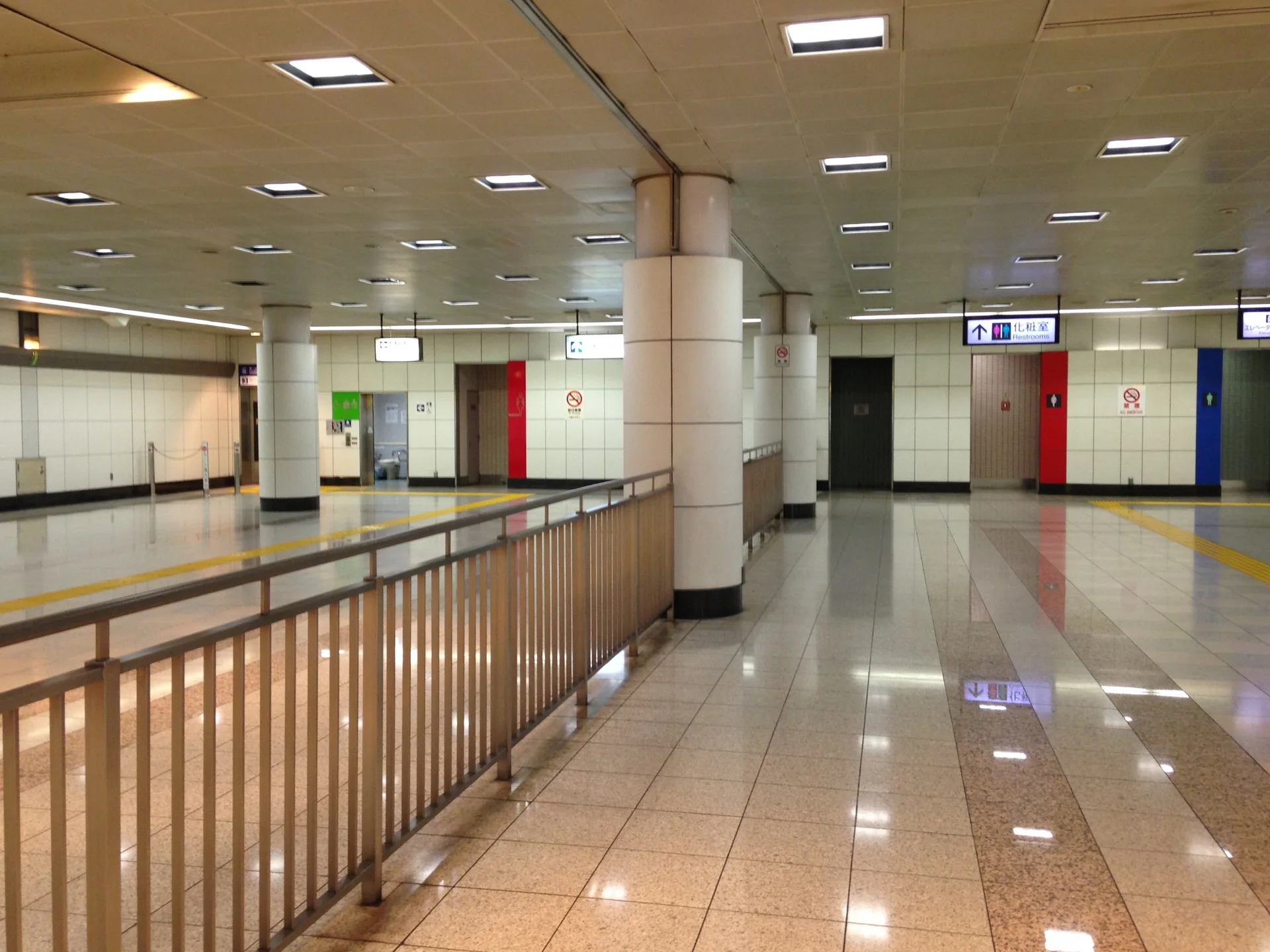 Inside Narita Airport Terminal 2 and 3 Station for late-night airport access