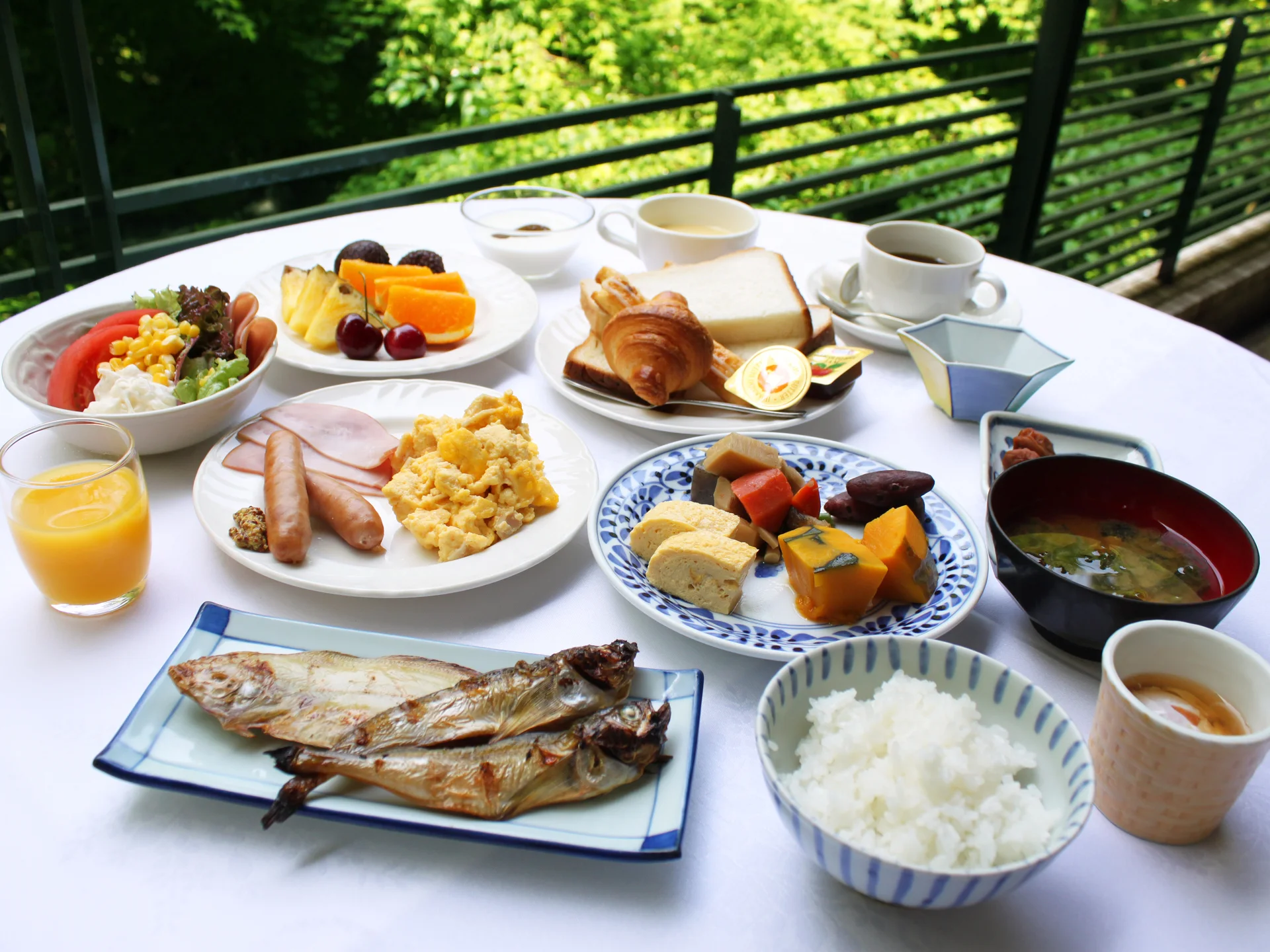 Ryokan breakfast in Kinosaki Onsen