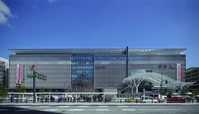 JR Hakata City and Hakata Station for an early departure after Fukuoka