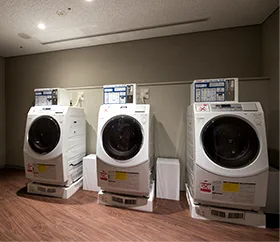JR Kyushu Hotel Blossom Naha laundry facilities for an Okinawa friends trip with several outfits