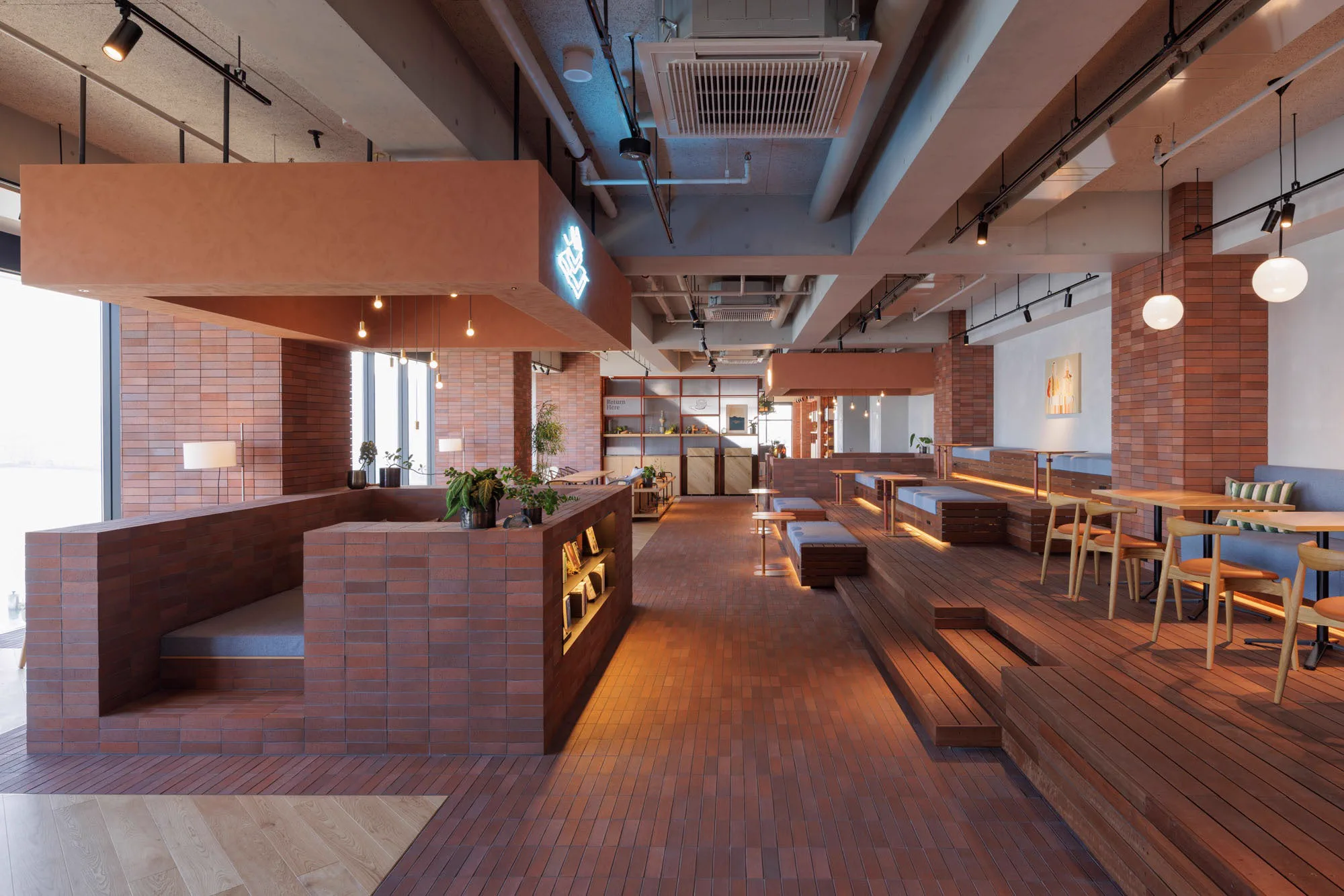 BEB5 Mojiko TAMARIBA shared lounge overlooking the Kanmon Strait