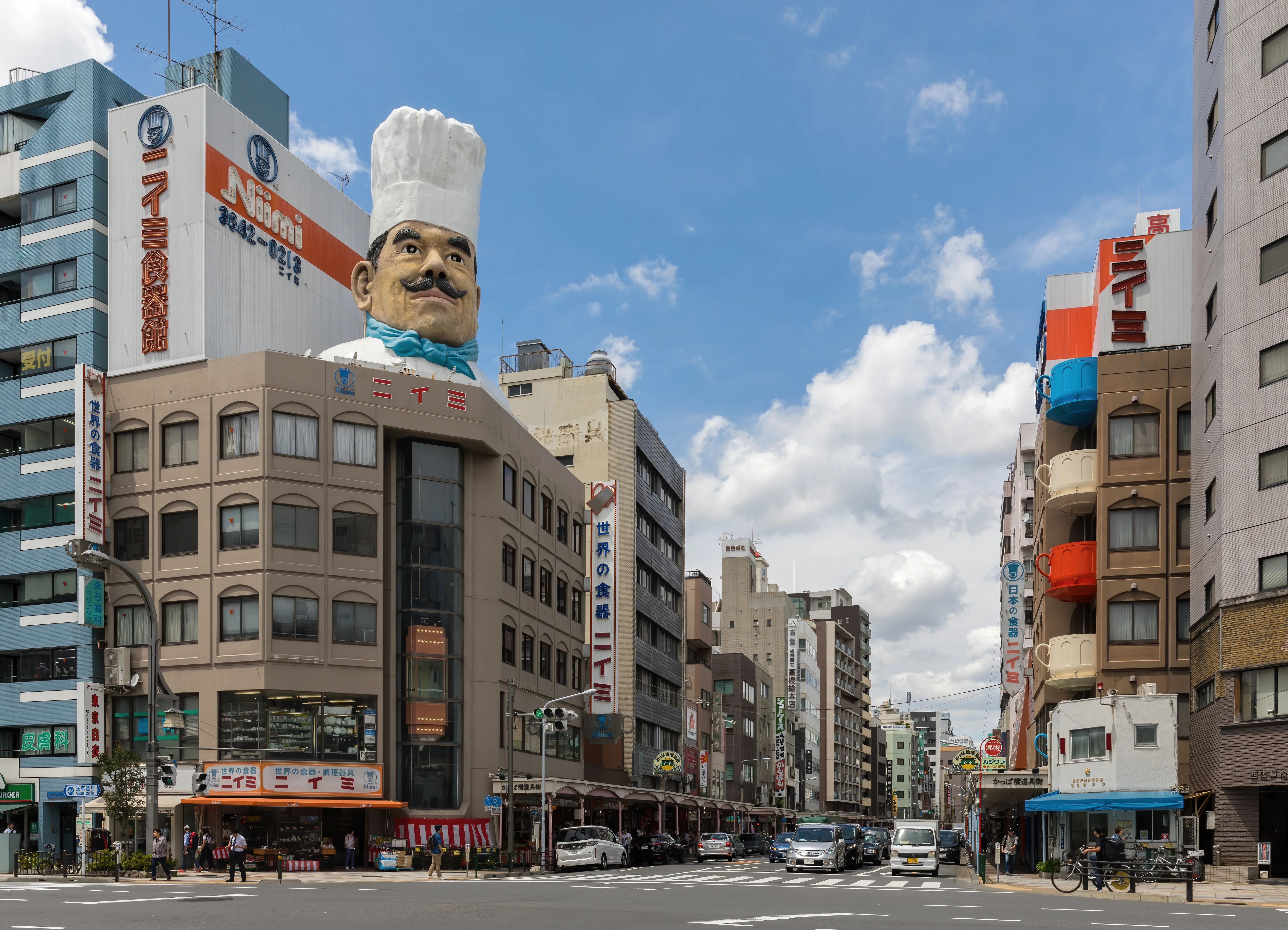Kappabashi kitchenware street in Tokyo: free to browse, but shopping costs should be budgeted separately from attraction admission