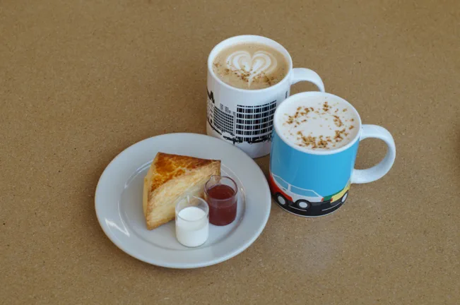 ENFUSE YBA & BEYOND limited butterscotch drink and scone menu in Kyoto