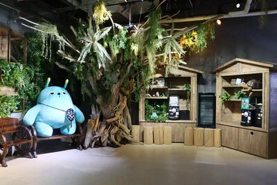 Interior view of átoa aquarium in Kobe Port Museum