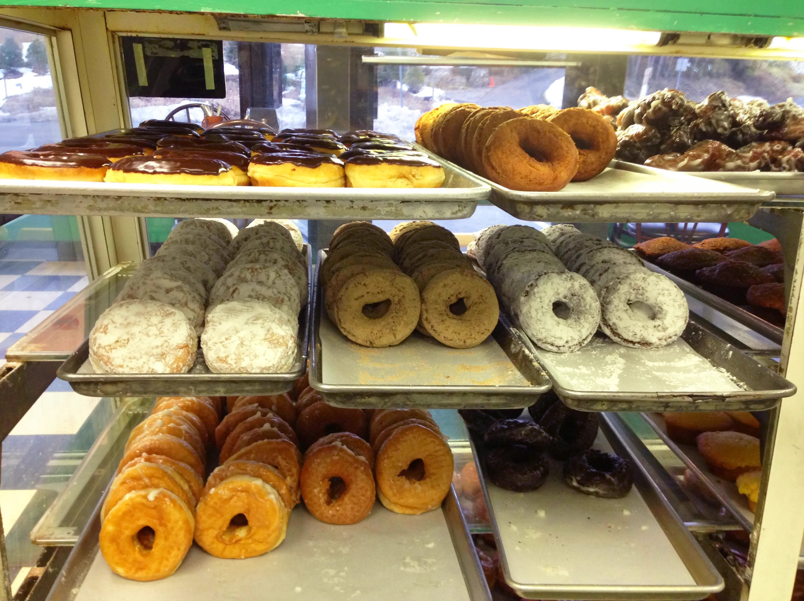 Assorted doughnuts for a Fukuoka coffee and dessert route