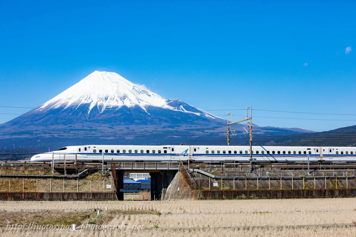 Tokaido Shinkansen passing Mount Fuji on a first Japan itinerary
