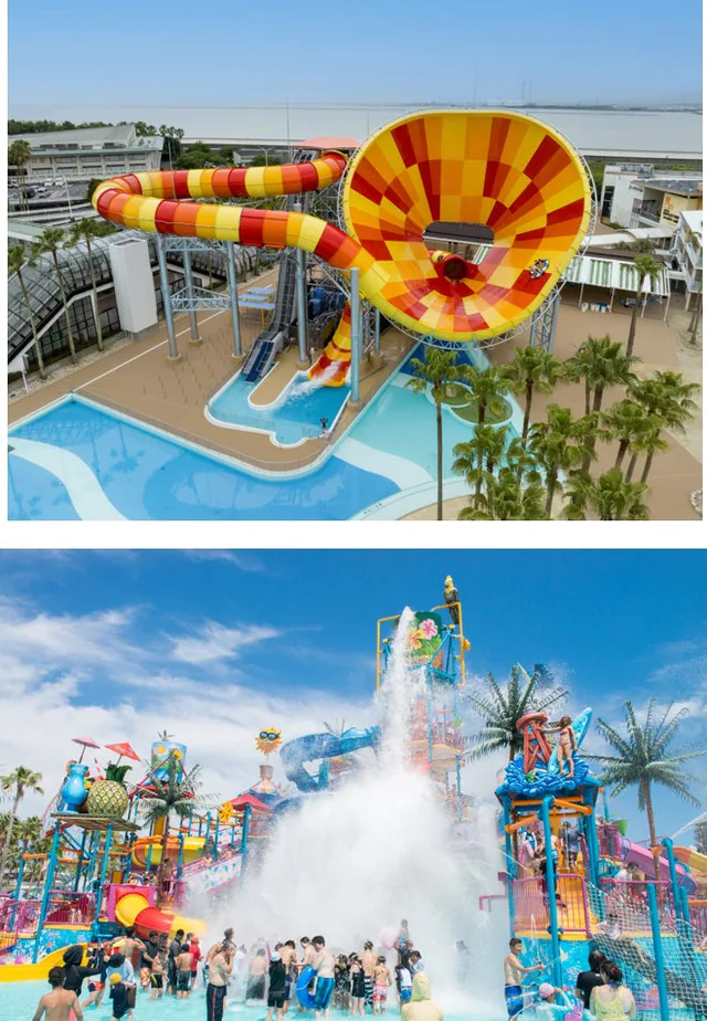Nagashima Spa Land Jumbo Seawater Pool attraction for ticket, Nagoya bus and outlet planning