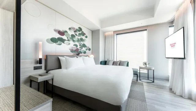 Centara Grand Hotel Osaka superior family room with king bed and bunk beds