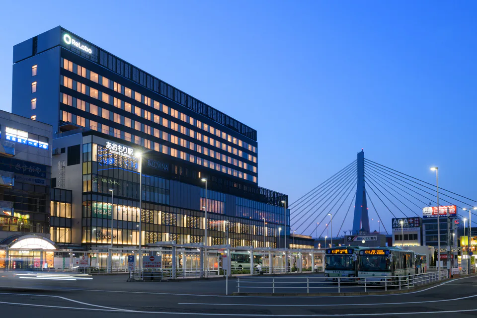 Aomori Station hotel base before or after an Oirase mountain stay
