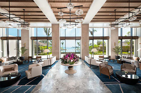 Halekulani Okinawa Beach Front Wing lobby
