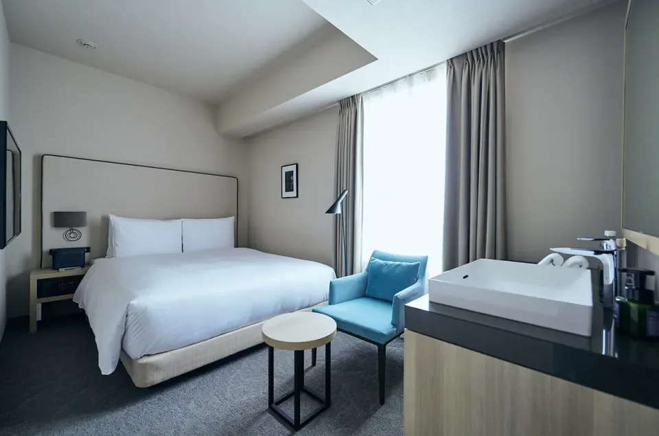 NOHGA HOTEL UENO TOKYO double room with Japanese-inspired interior