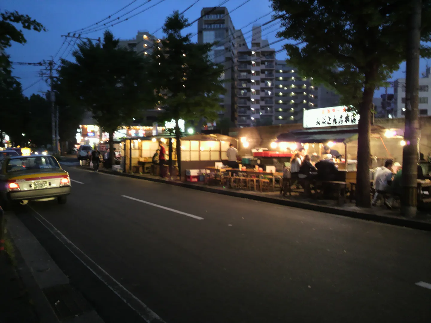Nagahama yatai area in Fukuoka