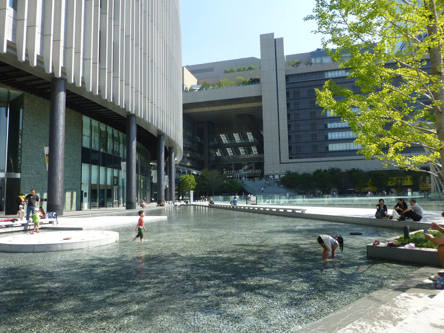 Osaka Station and Umeda transport hub in central Osaka